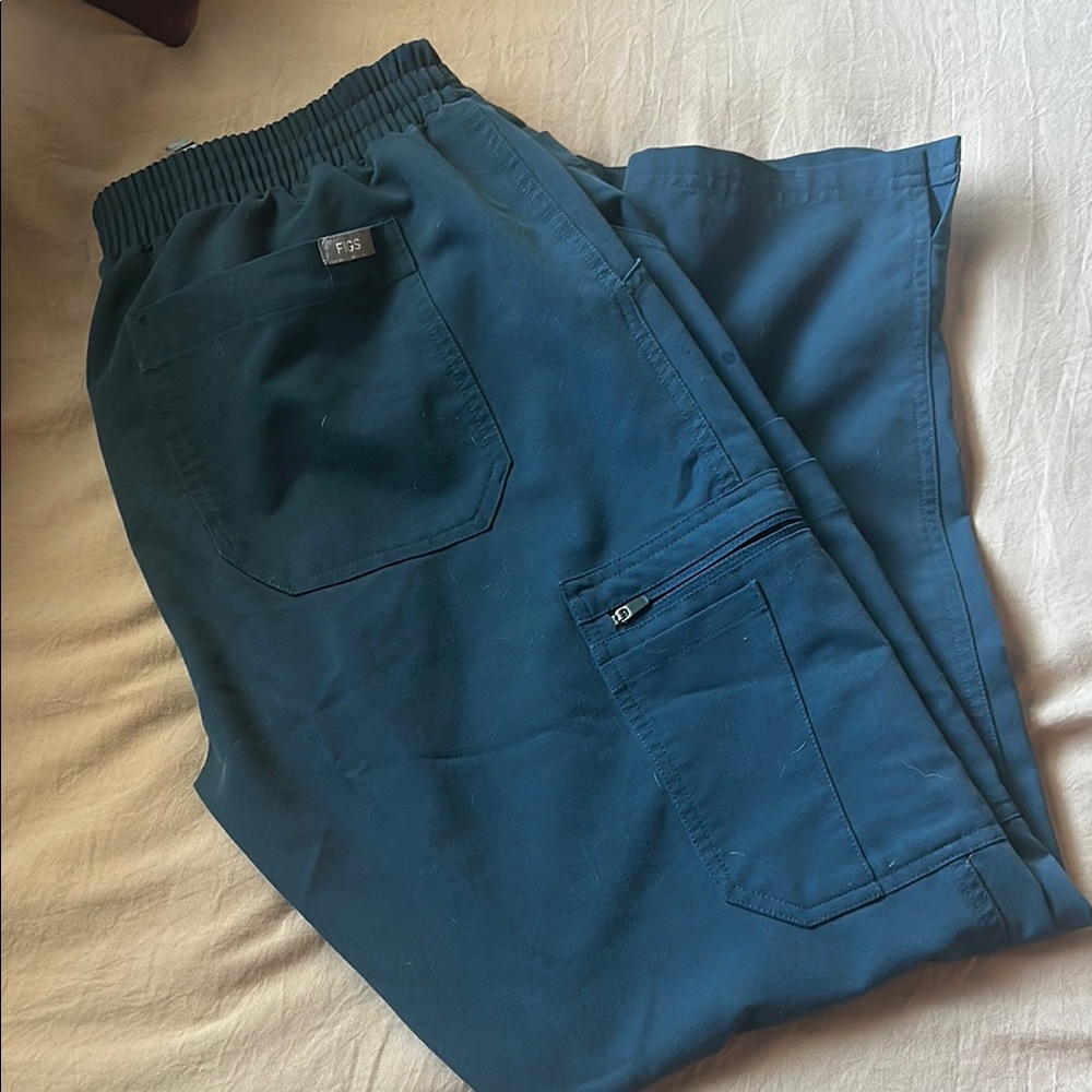 Figs Petite Yola Skinny Scrub Pants-Dark Harbor